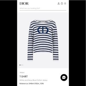 NWT Dior striped childrens shirt